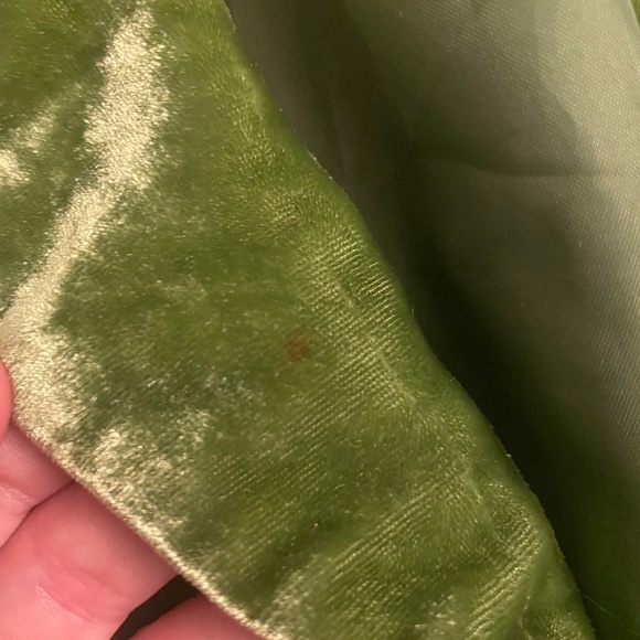 Green velvet womens jacket - Picture 7 of 10